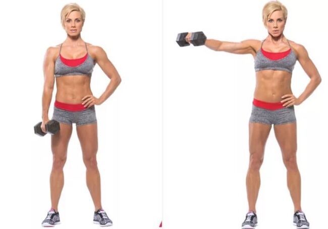 Povišanje dumbbells